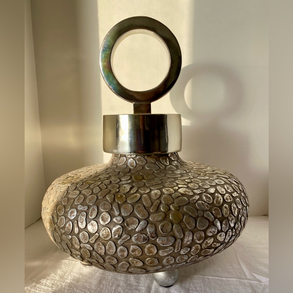 Bed Bath & Beyond Design Piece Myriad Lidded Unique Vase Rare Carolyn Kinder MCM